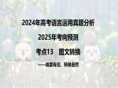 考点13 图文转换-2025年高考语文新课标命题方法分析及语言文字运用创新策略  课件