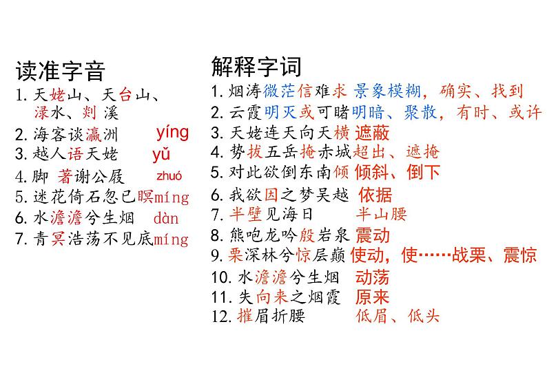 《梦游天姥吟留别》课件+2024-2025学年统编版高中语文必修上册第1页