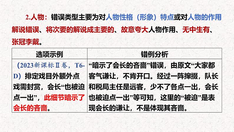 第1讲 内容理解和艺术鉴赏（客观题）-2025年高考语文一轮复习课件（新高考通用）第8页