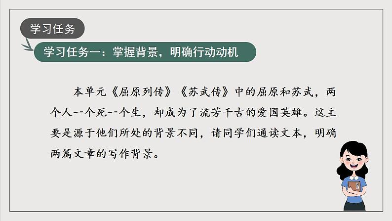 人教统编版高中语文选择性必修中册 专题阅读《感受人物脉搏，领悟内在精神》课件第4页