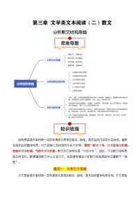 2025年高考语文复习知识清单第三章文学类文本阅读(二)散文专题01：分析散文结构思路(学生版+解析)