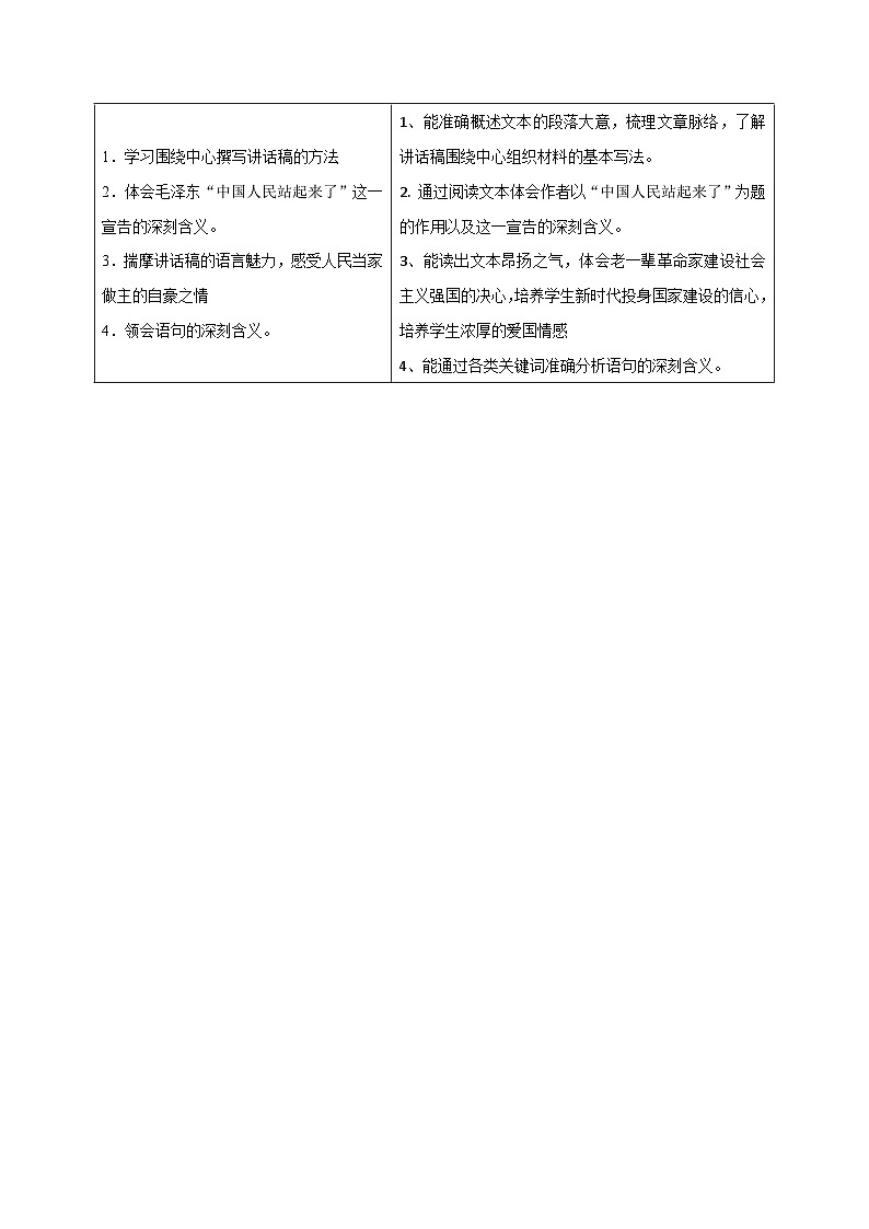 人教版高中语文选择性必修上册同步讲义第1节 中国人民站起来了（学生版）第2页