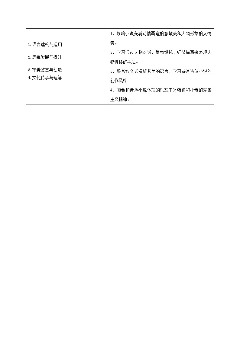 人教版高中语文选择性必修中册同步讲义第8.1节 荷花淀（2份，原卷版+教师版）02
