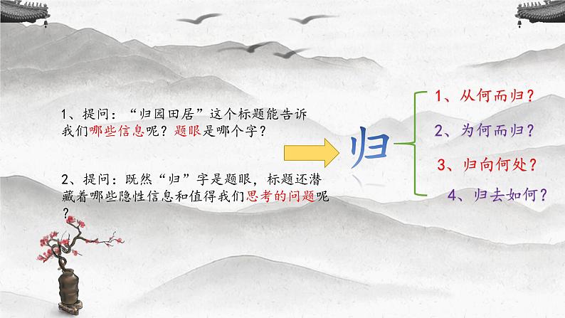 人教统编版必修上册7.2归园田居精品课件第7页