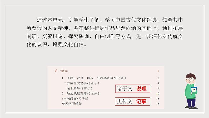 人教统编版高中语文必修下册第一单元课件+知识清单+单元检测（原卷版+解析版）04