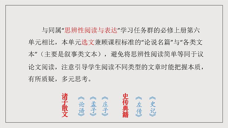 人教统编版高中语文必修下册第一单元课件+知识清单+单元检测（原卷版+解析版）08