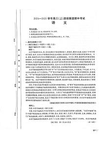 河北省邢台市质检联盟2024-2025学年高三上学期11月期中语文