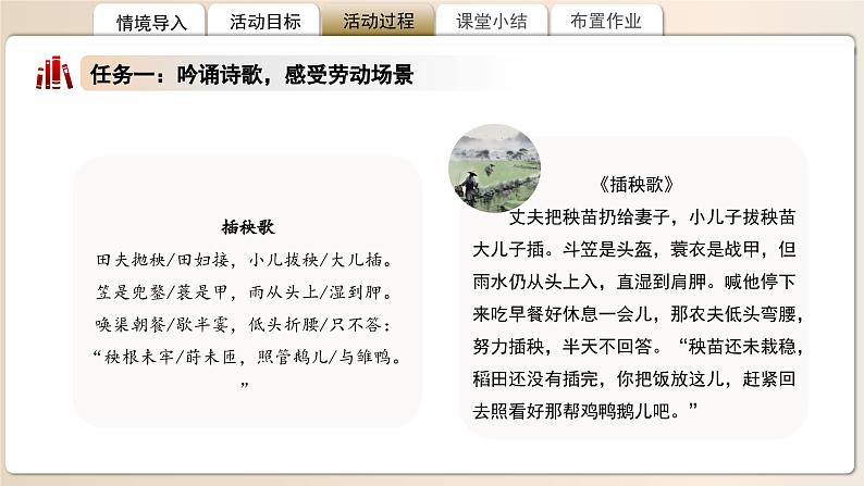 高中语文人教统编版必修上册 《芣苢》《插秧歌》联读 课件第6页