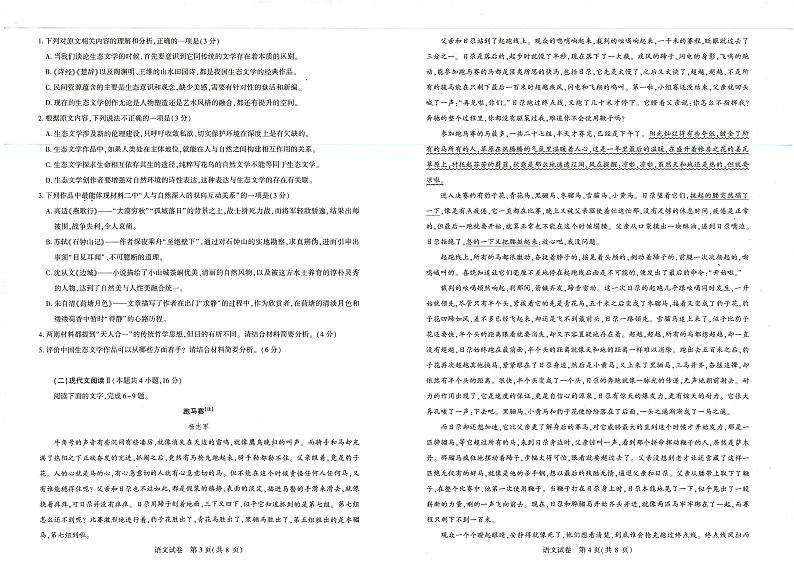 湖北省高中名校联盟2024-2025学年高三上学期第二次联合测评语文试卷（PDF版附解析）02