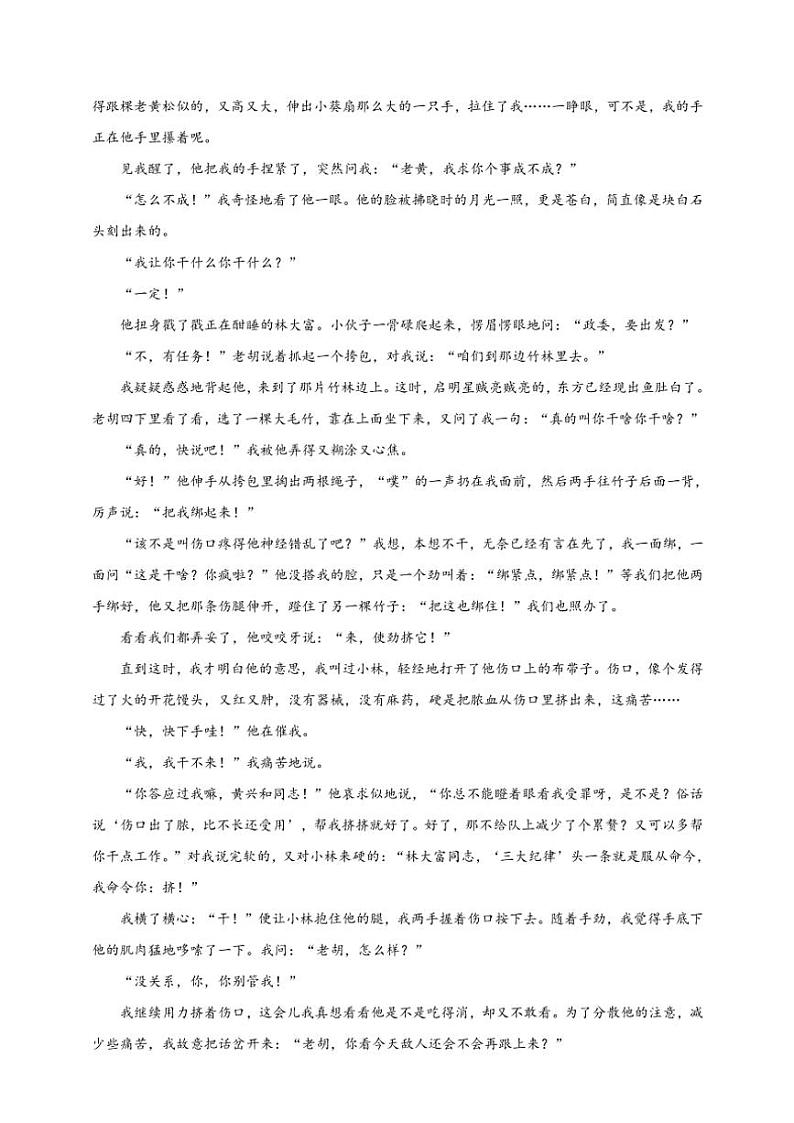 2025年语文高考一轮复习提升练 小说：人物形象第3页
