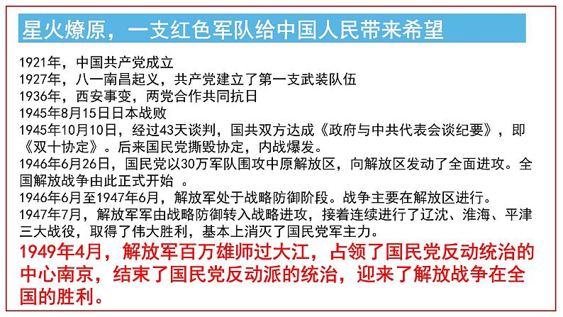 人教统编版选择性必修上册1中国人民站起来了精品ppt课件08