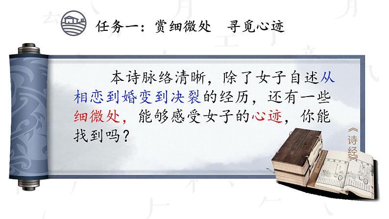 高中语文人教统编版选择性必修下册第一单元《氓》课件第3页