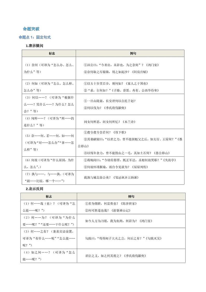 17（文言文阅读）文言句子翻译（学生版）-2024-2025学年新高考地区通用高考语文题型练习03