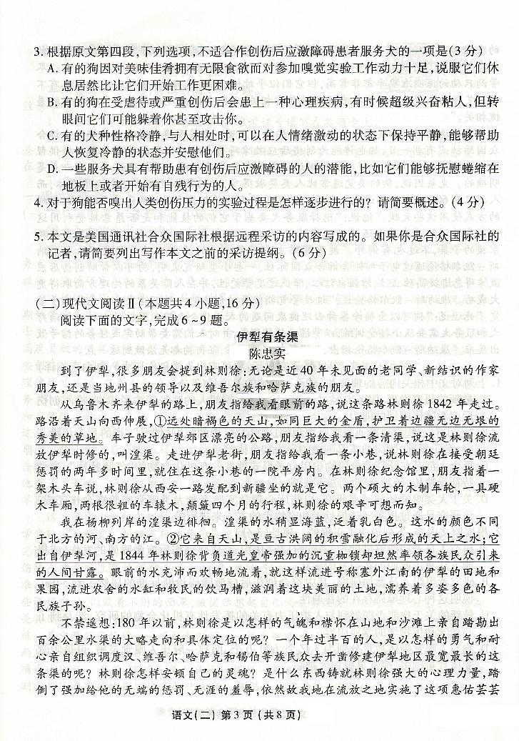 河北省沧州市运东五校2024-2025学年高三上学期11月期中考试语文试题第3页
