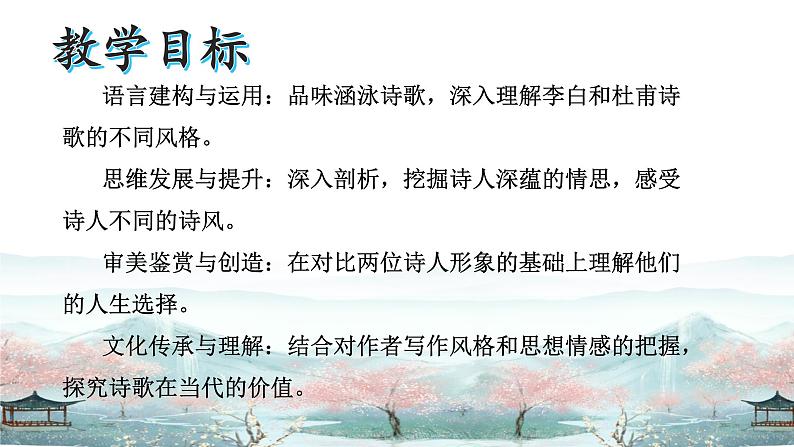 高中语文人教统编版选择性必修下册第一单元《蜀道难》《蜀相》联读  课件第4页