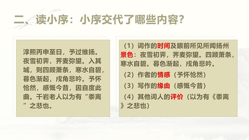 人教统编版高中语文选择性必修下册4.2扬州慢（淮左名都）精品课件第7页