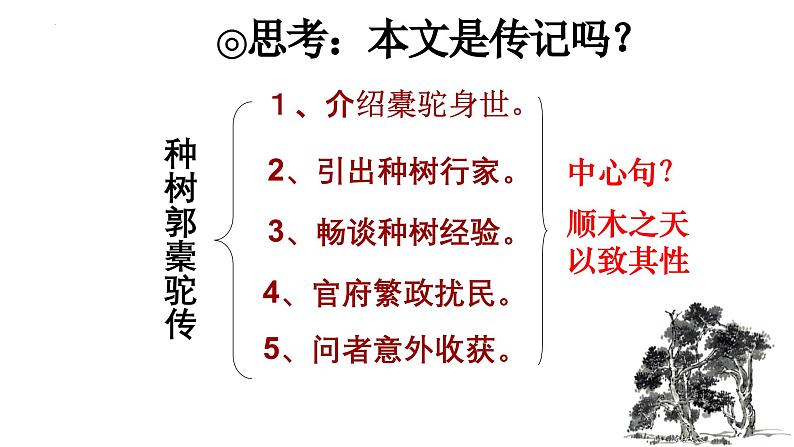 人教统编版高中语文选择性必修下册11种树郭橐驼传课件ppt第7页