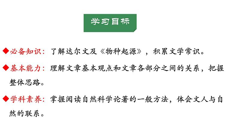 人教统编版高中语文选择性必修下册13.1自然选择的证明ppt课件第2页