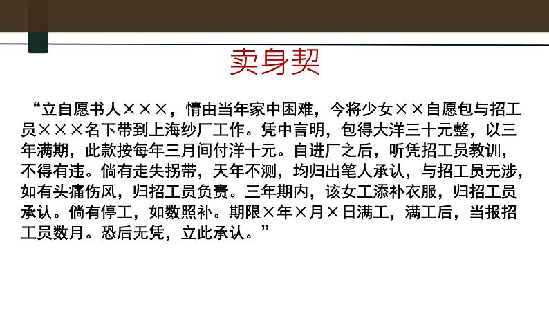 高中语文人教统编版选择性必修中册 7 包身工 课件第1页