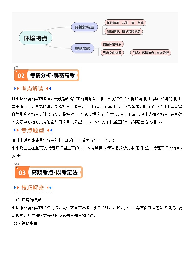 解密06 文学类文本阅读小说之环境分析（讲义）（原卷版）第2页