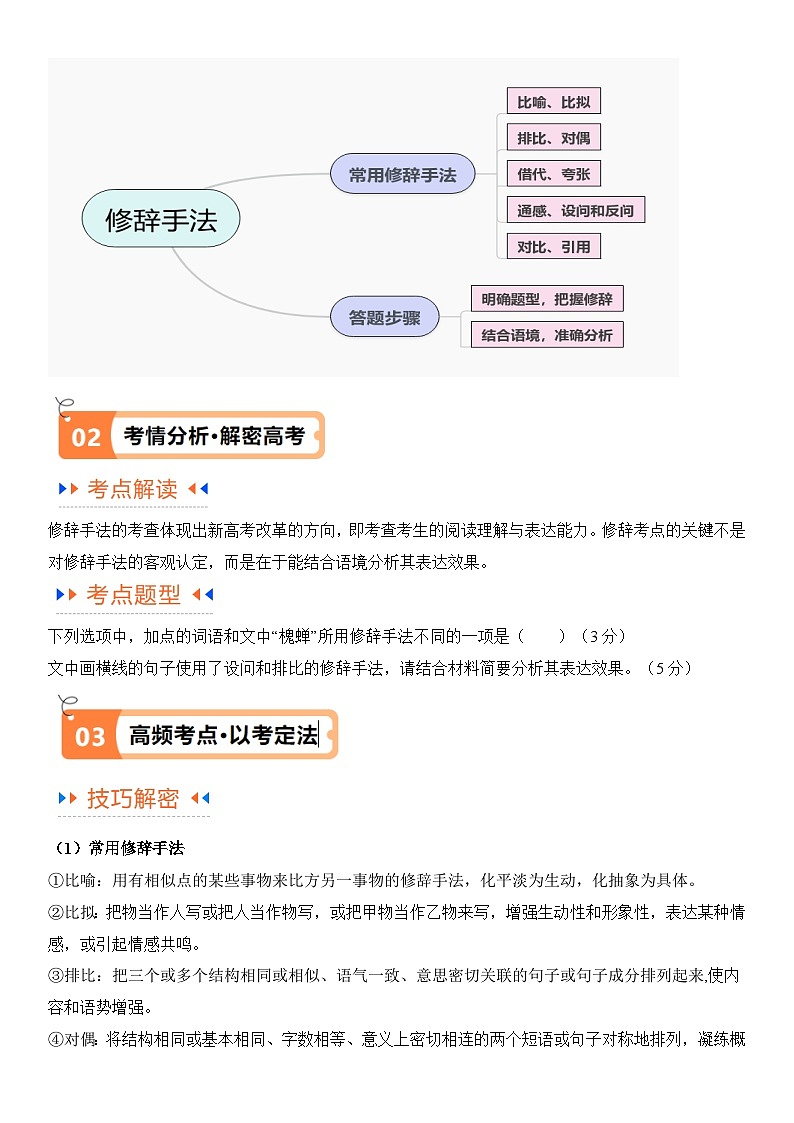 解密23 语言文字运用（中）（讲义）（解析版）第2页