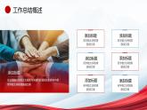 红色蓝色追梦2025年终工作述职报告ppt模板