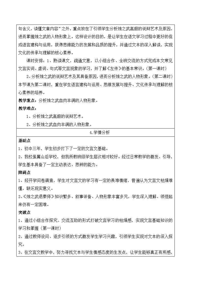 《烛之武退秦师》名师教案1第2页