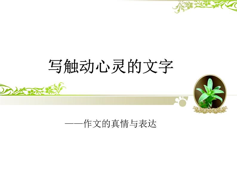 《心音共鸣　写触动心灵的人和事》名师课件1第2页