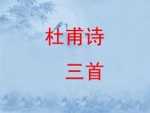 《杜甫诗三首》精品课件