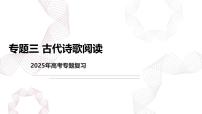 专题三 古代诗歌阅读-【专项复习】2025年高考语文二轮基础专项复习课件