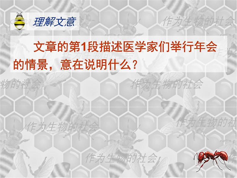 高中  语文  人教版 (新课标)  必修五《作为生物的社会》参考课件第4页