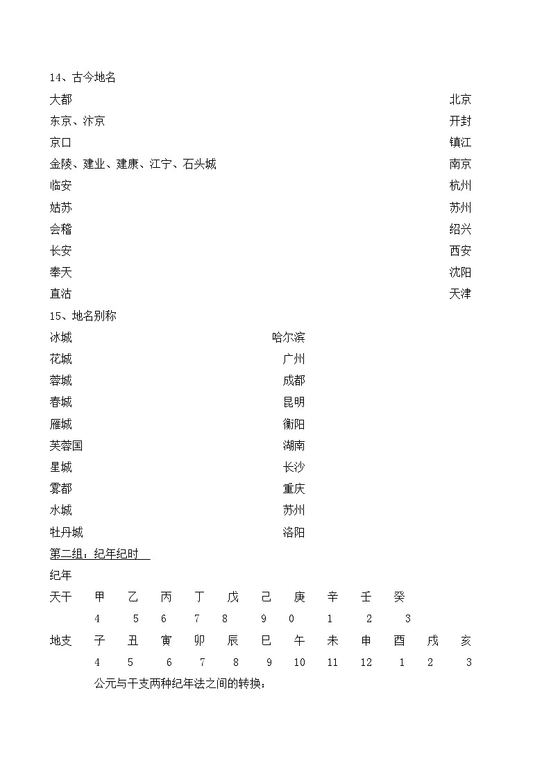 高中 语文 人教版 (新课标)  必修五 《古代文化常识》名师教案第3页