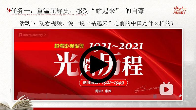 高中语文人教统编版选择性必修上册1.1《中国人民站起来了》精品课件第6页