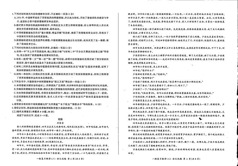 云南省文山壮族苗族自治州广南县第十中学校2024-2025学年高三上学期期中考试语文试题第2页
