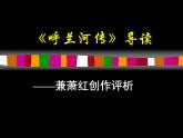 高中语文 人教版 (新课标) 选修《中国小说欣赏》  第六单元 女性的声音《呼兰河传》导读课件