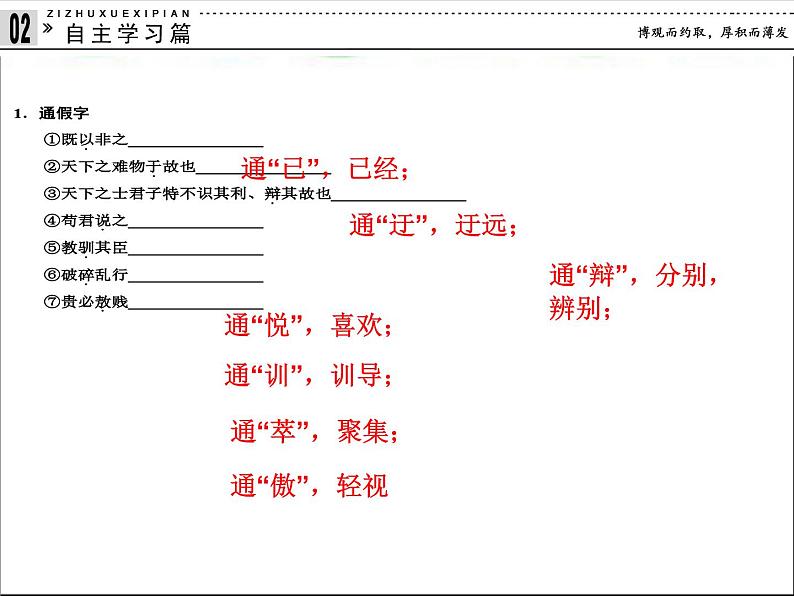 高中语文 人教版 (新课标) 选修《先秦诸子选读》  第六单元 《墨子》选读《兼爱》新课讲知课件第8页