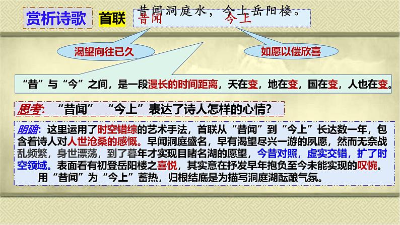 古诗词诵读1《登岳阳楼》复习课件-2024-2025学年统编版高一语文必修下册文言文第8页