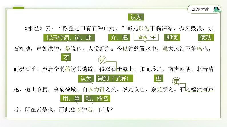 高中语文人教统编版选择性必修下册3.4《石钟山记》精品课件第7页