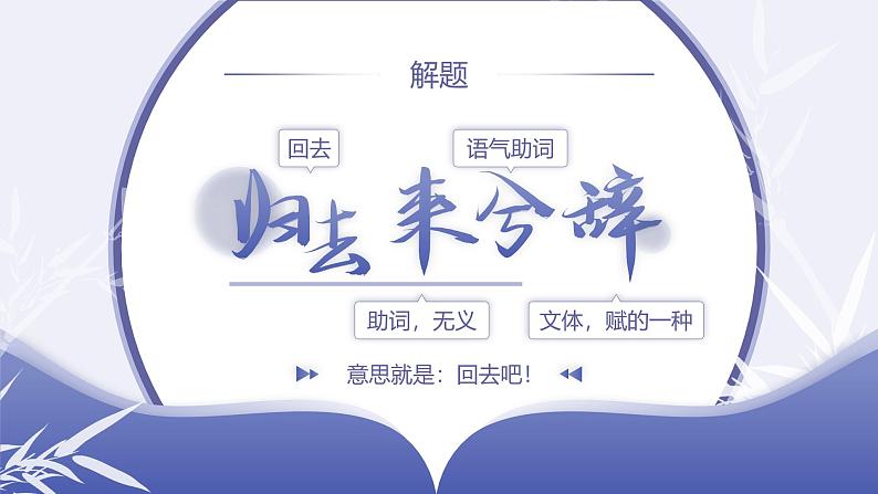 高中语文人教统编版选择性必修下册3.2.2《归去来兮辞并序》精品课件第4页