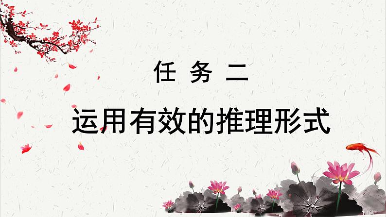 高中语文 人教统编版选择性必修上册  第四单元 逻辑的力量《运用有效的推理形式》重难探究 PPT第1页