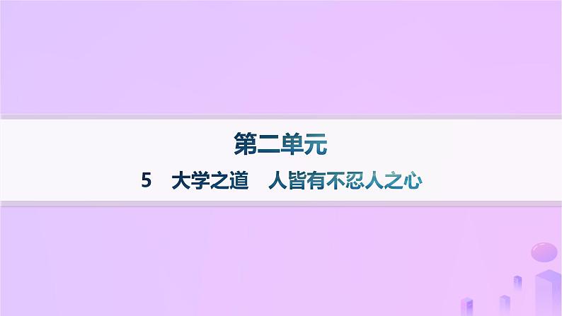 2024_2025学年新教材高中语文第二单元5大学之道人皆有不忍人之心分层作业课件部编版选择性必修上册第1页