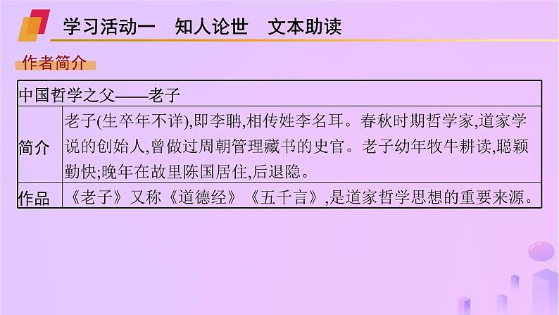 2024_2025学年新教材高中语文第二单元6老子四章五石之瓠课件部编版选择性必修上册第4页