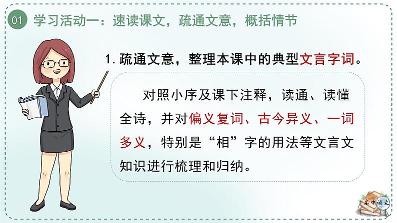 高中语文人教统编版选择性必修下册  第一单元《学习任务二：刚柔相济的生命张力》名师单元教学课件（2课时）第7页