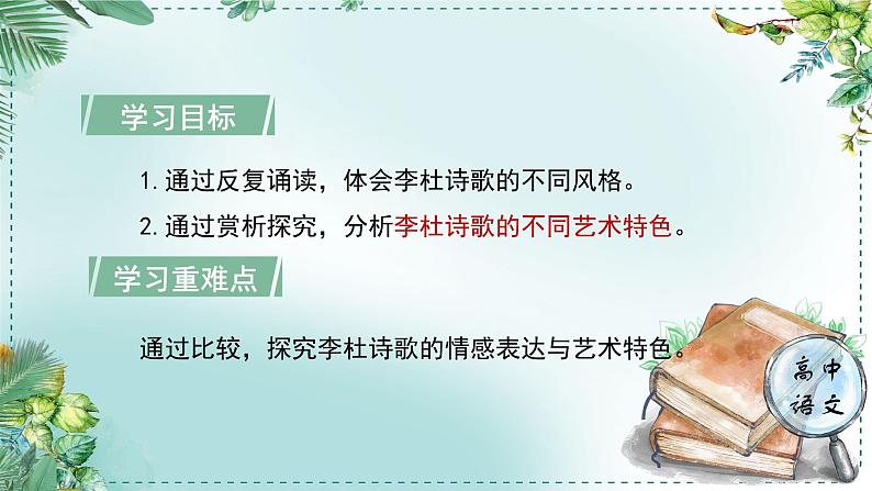 高中语文人教统编版选择性必修下册  第一单元《学习任务三：雄浑沉郁的美学风格》名师单元教学课件（2课时）第4页