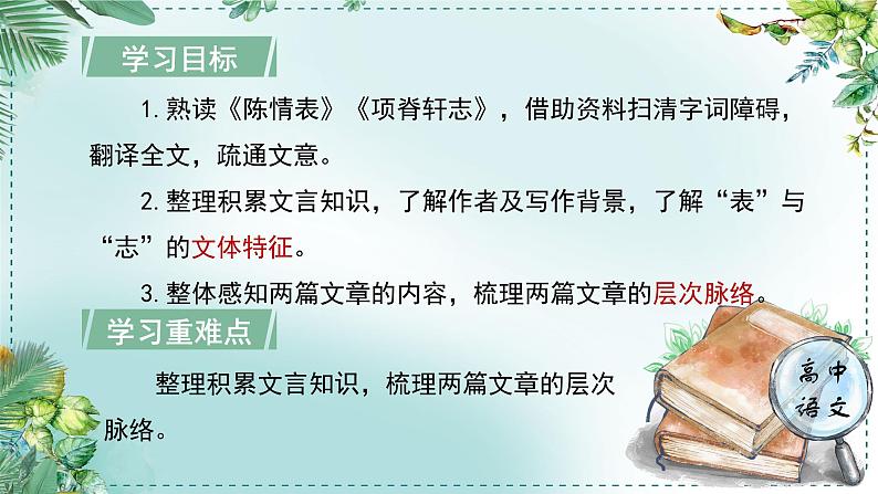 高中语文人教统编版选择性必修下册  第一单元《学习任务一：尽孝道，恋家园》名师单元教学课件（3课时）第5页