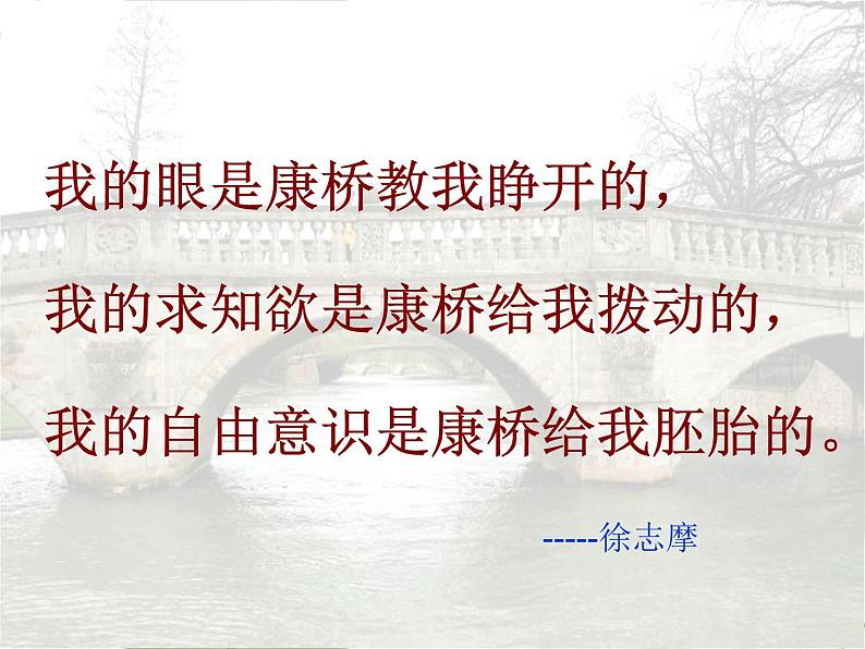 高中语文 人教统编版选择性必修下册  第一单元《再别康桥》优质课课件第4页