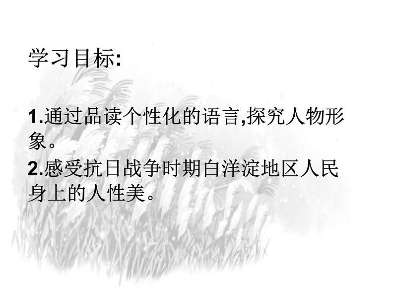 人教统编版高中语文 选择性必修中册第二单元 8《荷花淀》课件第2页