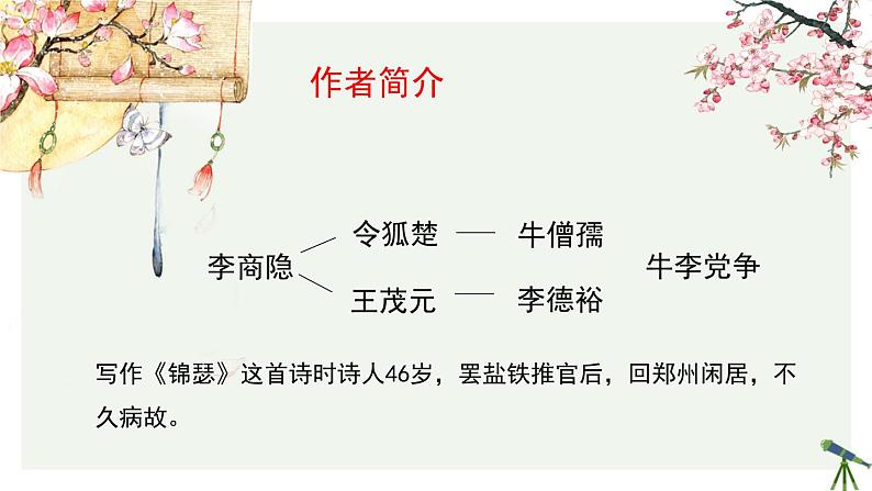 人教统编版高中语文 选择性必修中册 古诗词诵读《锦瑟》参考课件第4页