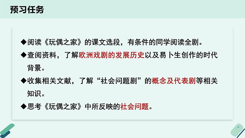 高中语文 人教统编版选择性必修中册《【阅读专题2】批判的价值：讨论“社会问题剧”的影响》教学课件第3页