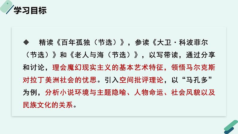 高中语文 人教统编版 选择性必修上册《【阅读专题3】魔幻与现实：破译“马孔多”的隐喻》教学课件第2页